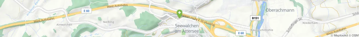 Kartendarstellung des Standorts für Rosenwind Apotheke in 4863 Seewalchen am Attersee